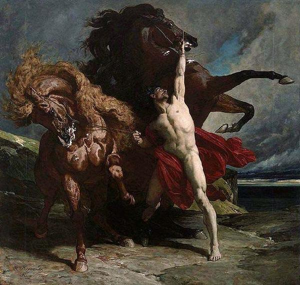 Henri Regnault Automedon with the Horses of Achilles China oil painting art